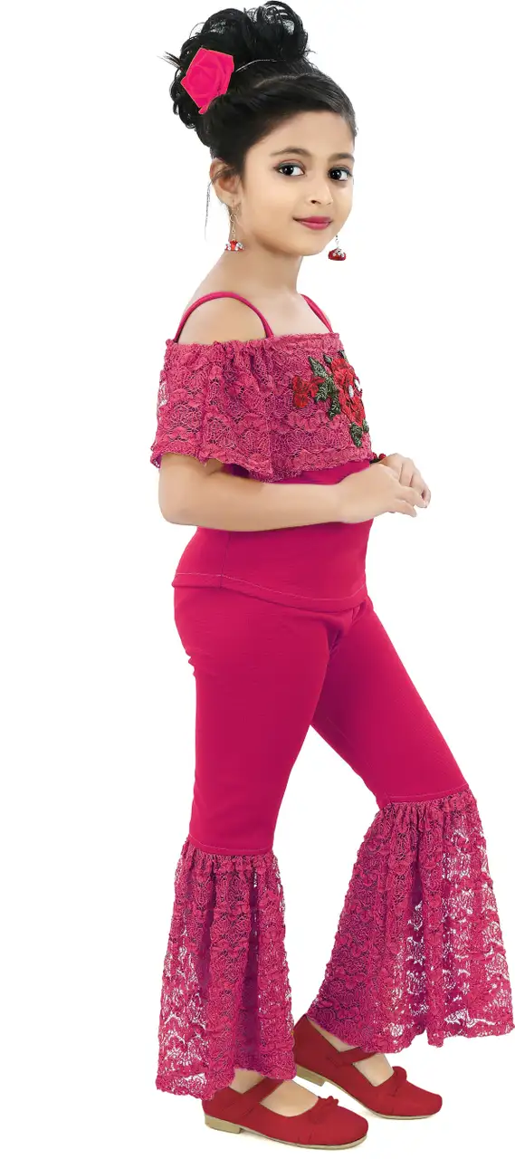 CHANDRIKA Girls Casual Top Trouser (MUSTARD) - 8