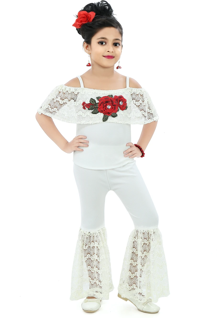 CHANDRIKA Girls Casual Top Trouser (MUSTARD) - 7
