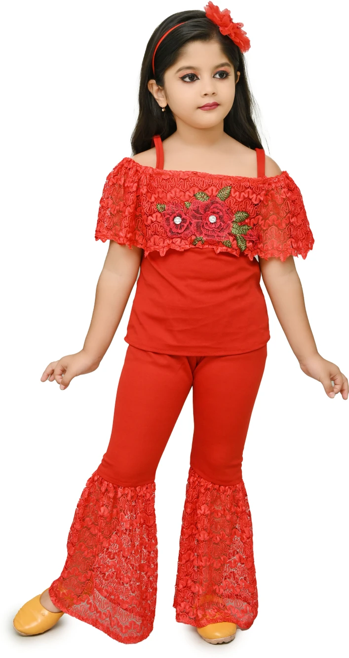 CHANDRIKA Girls Casual Top Trouser (MUSTARD) - 5