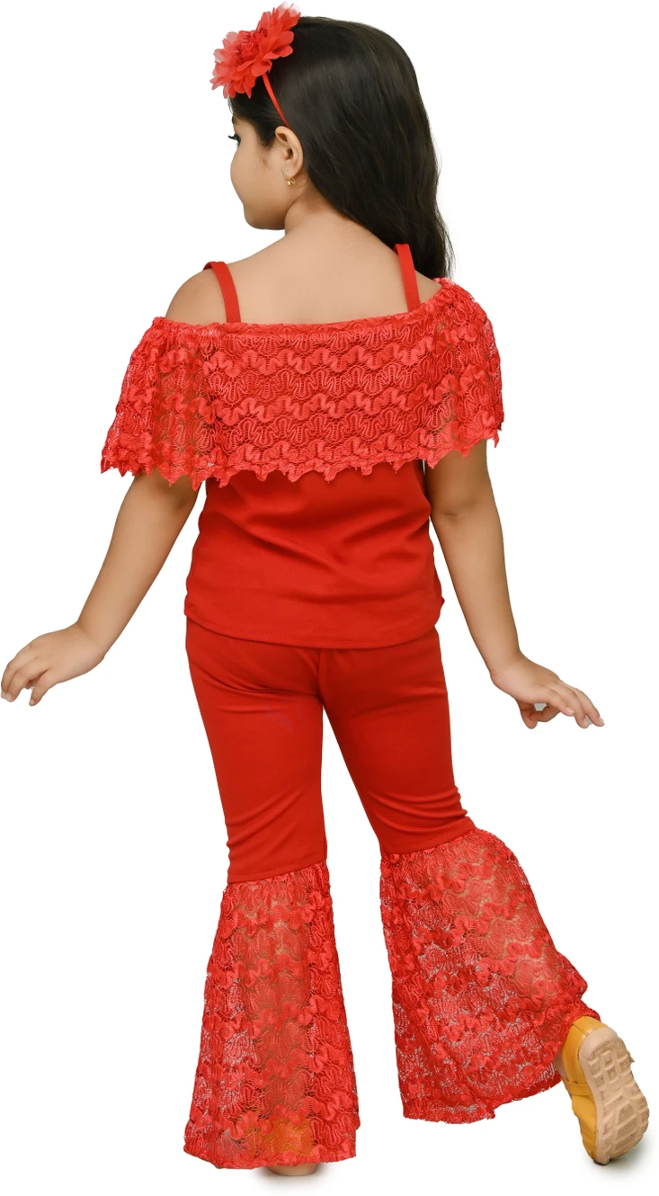 CHANDRIKA Girls Casual Top Trouser (MUSTARD) - 6